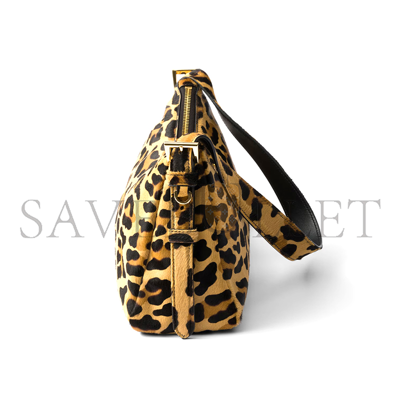 PRADA AIMÈE MEDIUM PRINTED LEATHER SHOULDER BAG 1BC229 (31*18*10cm)